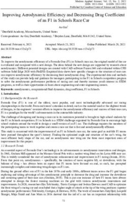 Improving Aerodynamic Efficiency and Decreasing Drag Coefficient of an F1 in Schools Race Car