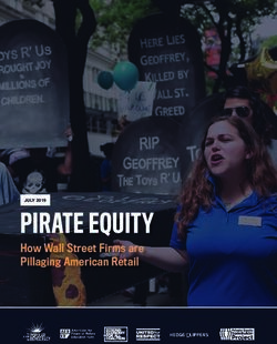 PIRATE EQUITY How Wall Street Firms are Pillaging American Retail - United for Respect