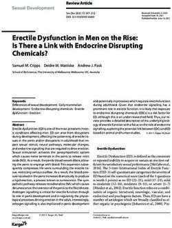 Erectile Dysfunction in Men on the Rise: Is There a Link with Endocrine Disrupting Chemicals? - Karger Publishers