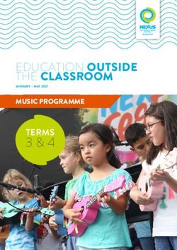 EDUCATION OUTSIDE THE CLASSROOM - 3 & 4 TERMS - Nexus International School