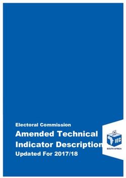 Amended Technical Indicator Descriptions - Updated For 2017/18