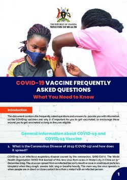COVID-19 VACCINE FREQUENTLY ASKED QUESTIONS