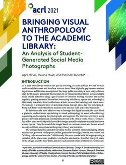 BRINGING VISUAL ANTHROPOLOGY TO THE ACADEMIC LIBRARY