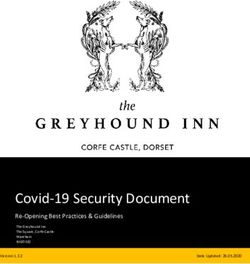 Covid-19 Security Document - Re-Opening Best Practices & Guidelines - Greyhound Corfe