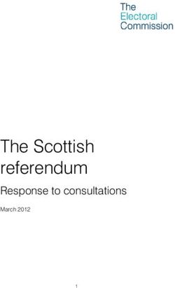 The Scottish referendum - Response to consultations March 2012