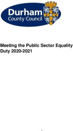 Meeting the Public Sector Equality Duty 2020-2021 - Durham ...