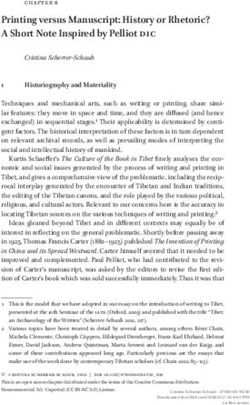 Printing versus Manuscript: History or Rhetoric? A Short Note Inspired by Pelliot DIC