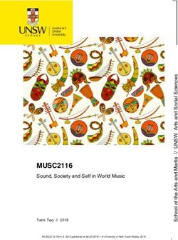 MUSC2116 Sound, Society and Self in World Music - Term Two // 2019 - UNSW