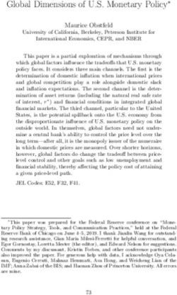 Global Dimensions of U.S. Monetary Policy - International ...
