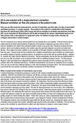 All-in-one solution with a single electrical connection: Measure ventilation air flow and pressure at the patient's side