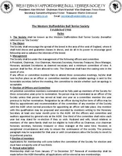 WESTERN STAFFORDSHIRE BULL TERRIER SOCIETY