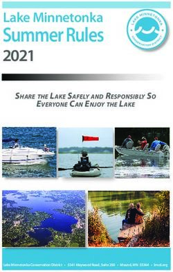 Summer Rules 2021 - Lake Minnetonka Conservation District