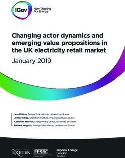 Changing actor dynamics and emerging value propositions in the UK electricity retail market - University of Exeter