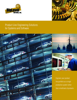 Product Line Engineering Solutions for Systems and Software - Engineer your product line portfolio as a single production system rather than a ...