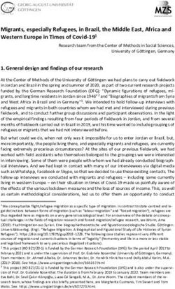 Migrants, especially Refugees, in Brazil, the Middle East, Africa and Western Europe in Times of Covid-191