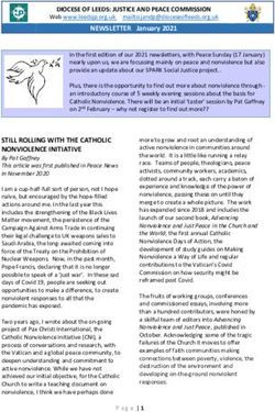 STILL ROLLING WITH THE CATHOLIC NONVIOLENCE INITIATIVE