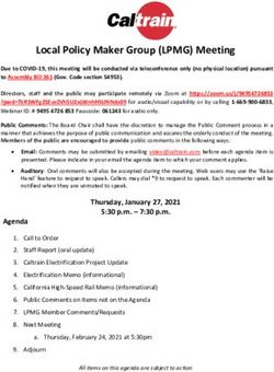 Local Policy Maker Group (LPMG) Meeting - Cal Train