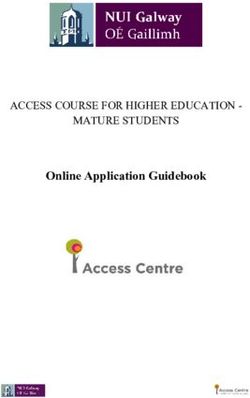 Online Application Guidebook - ACCESS COURSE FOR HIGHER EDUCATION - MATURE STUDENTS - Mature Students NUI Galway 2020