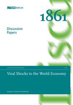 1861 Viral Shocks to the World Economy - Discussion Papers - DIW Berlin