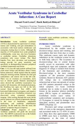 Acute Vestibular Syndrome in Cerebellar Infarction: A Case Report