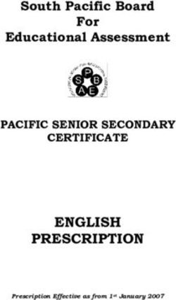 ENGLISH PRESCRIPTION - South Pacific Board For Educational Assessment PACIFIC SENIOR SECONDARY - Solomon Islands iResource