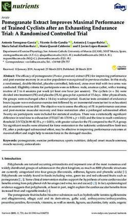 Pomegranate Extract Improves Maximal Performance of Trained Cyclists after an Exhausting Endurance Trial: A Randomised Controlled Trial