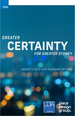 GREATER FOR GREATER SYDNEY - INSIGHTS INTO NSW PLANNING REFORM - Place Design Group