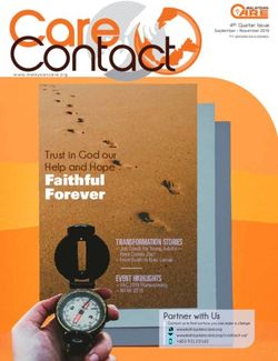 Faithful Forever - 4th Quarter Issue September - November 2019 - Malaysian CARE