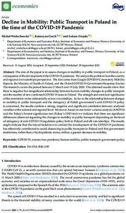 Decline in Mobility: Public Transport in Poland in the time of the COVID-19 Pandemic - MDPI