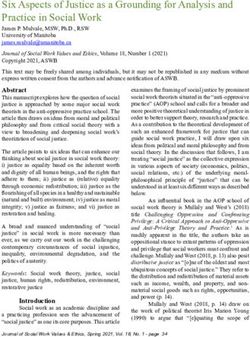 Six Aspects of Justice as a Grounding for Analysis and Practice in Social Work