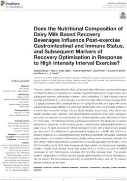 Does the Nutritional Composition of Dairy Milk Based Recovery Beverages Influence Post-exercise Gastrointestinal and Immune Status, and Subsequent ...