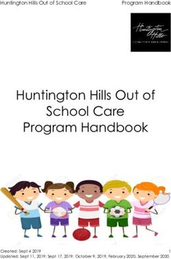 Huntington Hills Out of School Care Program Handbook - Huntington Hills Out of School Care - Huntington Hills Community ...