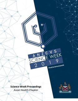 Science Week Proceedings - Avian Health Chapter