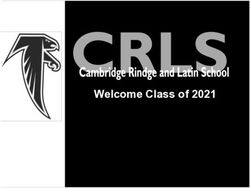 Welcome Class of 2021 - Cambridge Rindge and Latin School