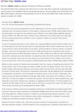 Topic Page: Midlife crisis - Credo Reference