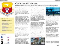 Commander's Corner 96th Aerial Port Squadron places third in Reserve Command Competition