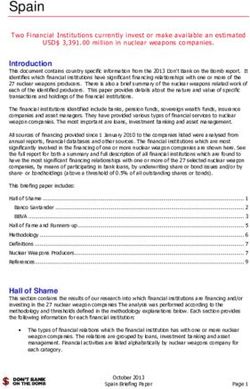 Spain - Don't Bank on the Bomb