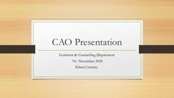 CAO Presentation Guidance & Counselling Department 7th November 2018 Eileen Crowley - Amazon S3