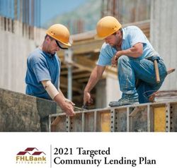 2021 Targeted Community Lending Plan - FHLBank Pittsburgh