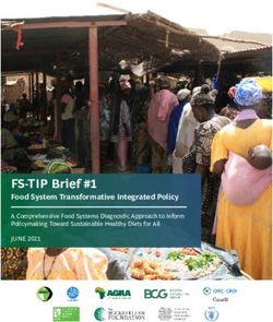 FS-TIP Brief #1 Food System Transformative Integrated Policy - A Comprehensive Food Systems Diagnostic Approach to Inform Policymaking Toward ...