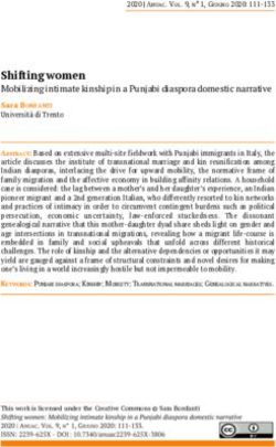 Shifting women Mobilizing intimate kinship in a Punjabi diaspora domestic narrative Sara BONFANTI Universit&agrave; di Trento - UniCA Open Journals
