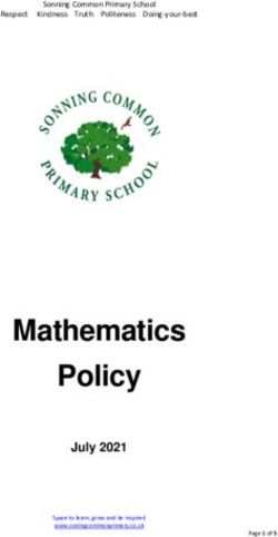 Mathematics Policy July 2021 - Sonning Common Primary School