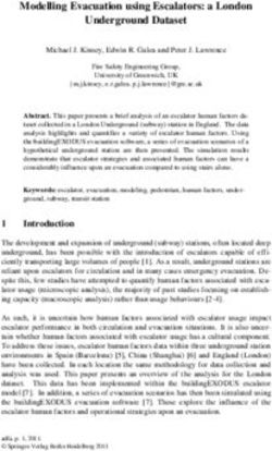 Modelling Evacuation using Escalators: a London Underground Dataset