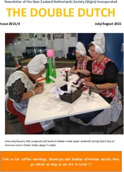 THE DOUBLE DUTCH - Dutch Communities New Zealand
