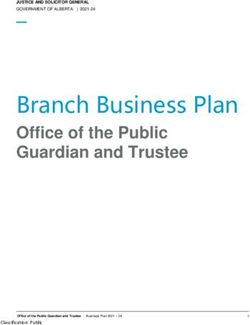 Branch Business Plan Office of the Public Guardian and Trustee - JUSTICE AND SOLICITOR GENERAL