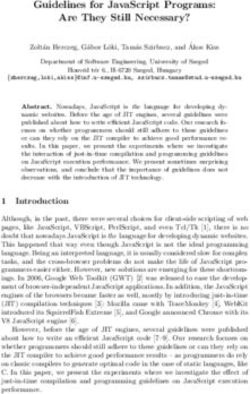 Guidelines for JavaScript Programs: Are They Still Necessary?