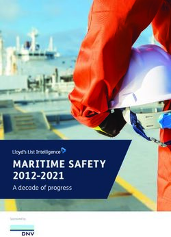 MARITIME SAFETY 2012-2021 - A decade of progress - Naucher