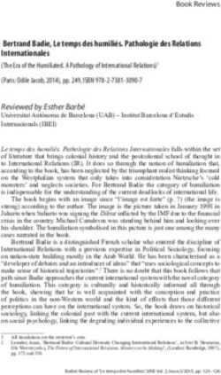 Bertrand Badie, Le temps des humiliés. Pathologie des Relations Internationales
