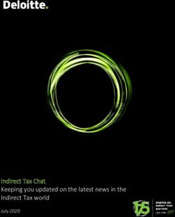 Indirect Tax Chat Keeping you updated on the latest news in the Indirect Tax world - July 2020 - Deloitte
