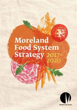 Moreland Food System Strategy 2017- 2020